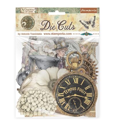 DFLDC130 - Stamperia - Stamperia Die-Cuts – Gardens of Time - 
