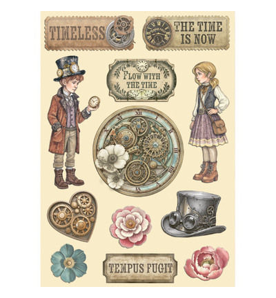 KLSP198 - Stamperia - Stamperia Formes en Bois – Gardens of Time - 