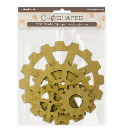 KLSM83 - Stamperia - Stamperia Crafty Shapes – Gardens of Time Gears - 