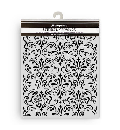 KSTD205 - Stamperia - Stamperia Pochoir 20 x 25 cm – Gardens of Time Wallpaper - 