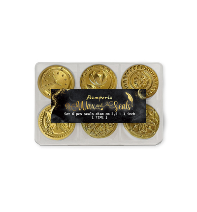 WAXSL12 - Stamperia - Stamperia Set de Sceaux Décoratifs – Gardens of Time - 