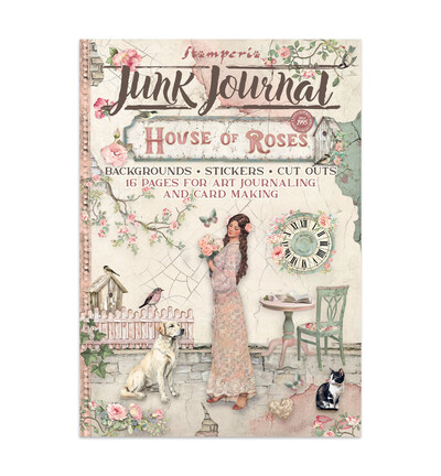 SBJK19 - Stamperia - Stamperia Art Junk Journal – House of Roses - SBJK19 - Stamperia - Stamperia Art Junk Journal – House of Roses -