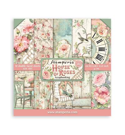 SBBS08 - Stamperia - Stamperia Petit Bloc Papier – House of Roses - SBBS08 - Stamperia - Stamperia Petit Bloc Papier – House of Roses -