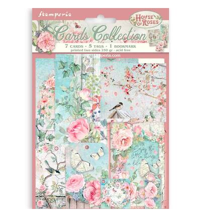SBCARD04 - Stamperia - Stamperia Collection Cartes – House of Roses - SBCARD04 - Stamperia - Stamperia Collection Cartes – House of Roses -