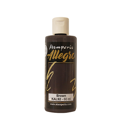 KAL92 - Stamperia - Allegro Acryl Paint 60ml - Brown - 