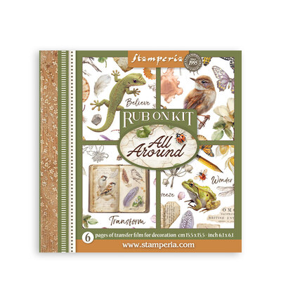 DFLRBX14 - Stamperia - Stamperia Kit Rub-On – All Around - 