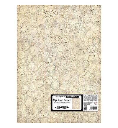 DFSAJB015 - Stamperia - Stamperia Papier de riz 50x70 – All Around Rings - 