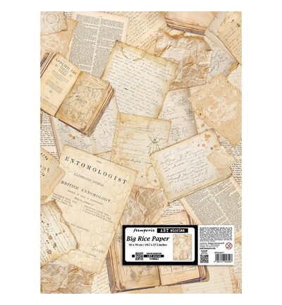 DFSAJB017 - Stamperia - Stamperia Papier de riz 50x70 – All Around Letters - 