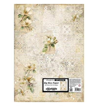 DFSAJB018 - Stamperia - Stamperia Papier de riz 50x70 – All Around Camellia - 