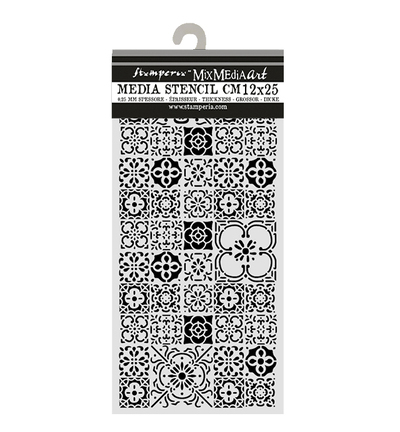 KSTDL160 - Stamperia - Stamperia Pochoir 12x25 cm – All Around Tile - 