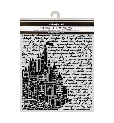 KSTD208 - Stamperia - Stamperia Pochoir 20x25 cm – Wonderland Castle - 