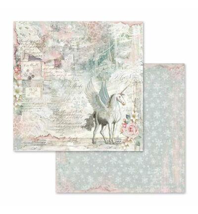 SBB558 - Stamperia - Stamperia Papier recto-verso – Wonderland Unicorn Fantasy - 