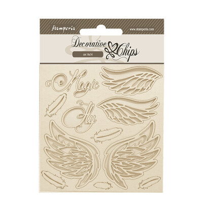SCB224 - Stamperia - Stamperia Chipboard – Wonderland Wings - 