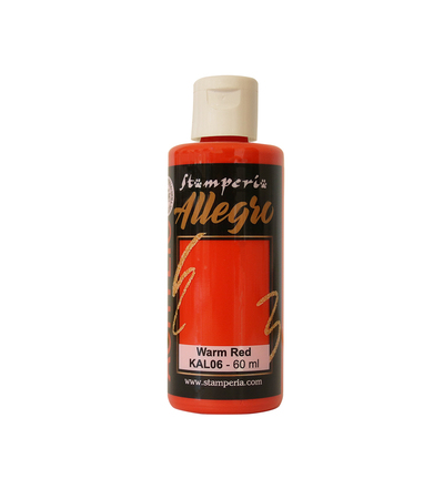 KAL06 - Stamperia - Peinture acrylique Allegro 60 ml - Rouge chaud - 