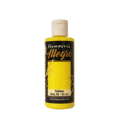 KAL10 - Stamperia - Peinture acrylique Allegro 60 ml - Jaune - 