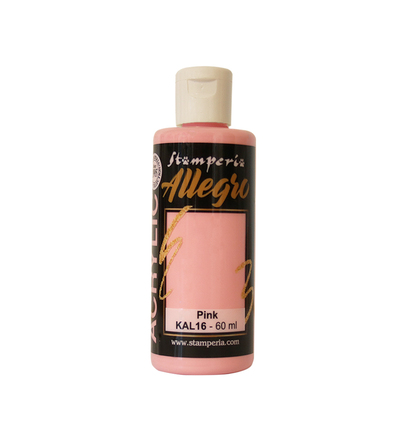 KAL16 - Stamperia - Peinture acrylique Allegro 60 ml - Rose - 