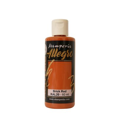 KAL20 - Stamperia - Peinture acrylique Allegro 60 ml - Rouge brique - 