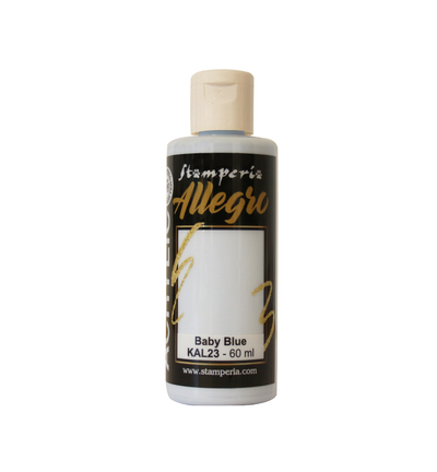 KAL23 - Stamperia - Peinture acrylique Allegro 60 ml - Bleu bébé - 