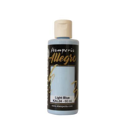 KAL24 - Stamperia - Peinture acrylique Allegro 60 ml - Bleu clair - 