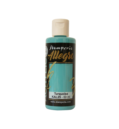 KAL25 - Stamperia - Peinture acrylique Allegro 60 ml - Turquoise - 