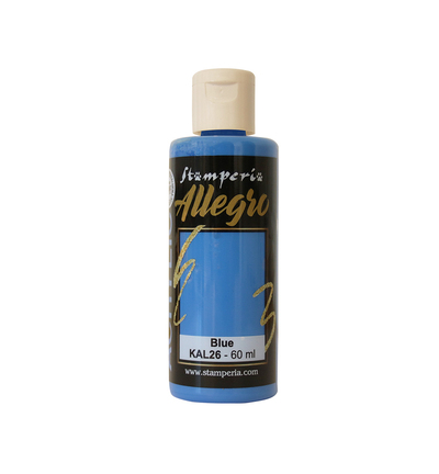 KAL26 - Stamperia - Peinture acrylique Allegro 60 ml - Bleu - 