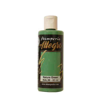 KAL30 - Stamperia - Peinture acrylique Allegro 60 ml - Vert nature - 