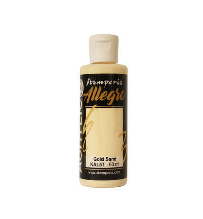 KAL51 - Stamperia - Peinture acrylique Allegro 60 ml - Sable doré - 