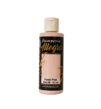 KAL58 - Stamperia - Peinture acrylique Allegro 60 ml - Rose pastel - 