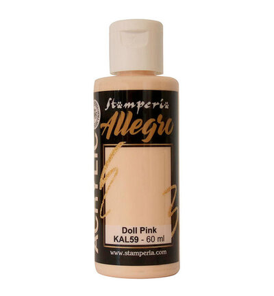 KAL59 - Stamperia - Peinture acrylique Allegro 60 ml - Rose poupée - 