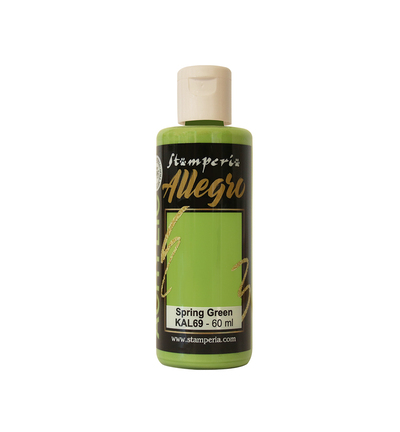 KAL69 - Stamperia - Peinture acrylique Allegro 60 ml - Vert printemps - 