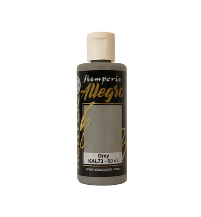 KAL73 - Stamperia - Peinture acrylique Allegro 60 ml - Gris - 