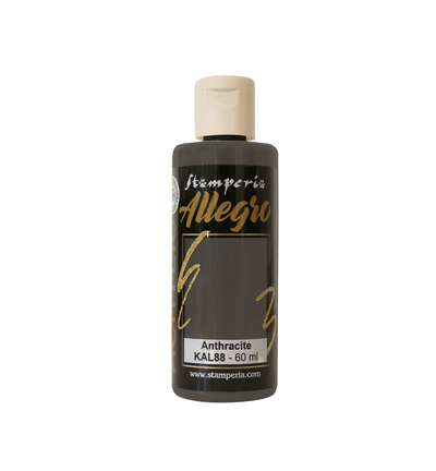 KAL88 - Stamperia - Peinture acrylique Allegro 60 ml - Anthracite - 