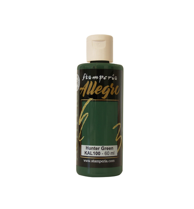 KAL100 - Stamperia - Peinture acrylique Allegro 60 ml - Vert chasseur - 