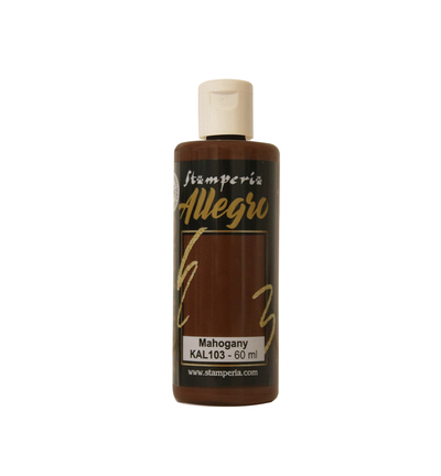 KAL103 - Stamperia - Peinture acrylique Allegro 60 ml - Acajou - 