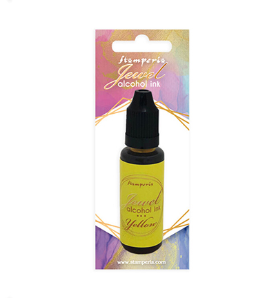 KAD002 - Stamperia - Encre à alcool Jewel 18 ml - Jaune - 