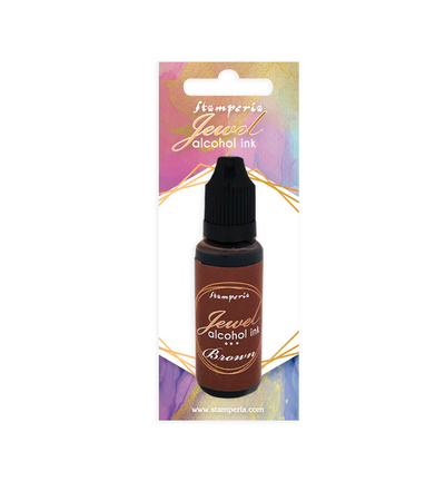 KAD012 - Stamperia - Encre à alcool Jewel 18 ml - Marron - 