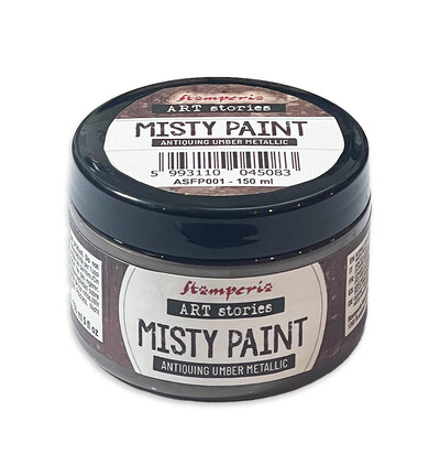 ASFP001 - Stamperia - Peinture métallisée Misty 150 ml - Ombre à l’ancienne - 