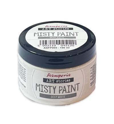 ASFP005 - Stamperia - Peinture Misty 150 ml - Blanc profond - 