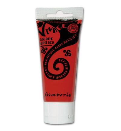 KAB43 - Stamperia - Peinture acrylique Vivace 60 ml - Rouge cardinal - 