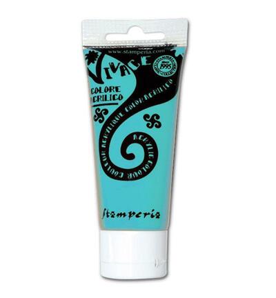 KAB68 - Stamperia - Peinture acrylique Vivace 60 ml - Turquoise indien - 