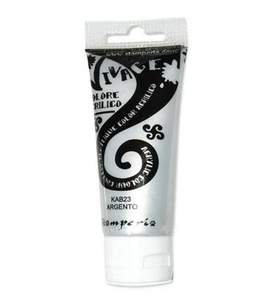KAB23 - Stamperia - Peinture acrylique Vivace 60 ml - Argent - 