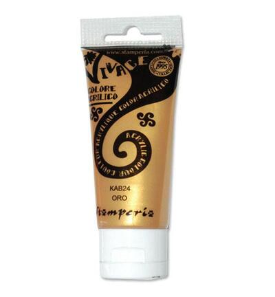KAB24 - Stamperia - Peinture acrylique Vivace 60 ml - Or - 