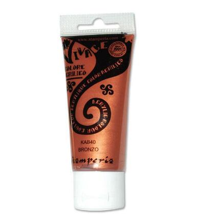 KAB40 - Stamperia - Peinture acrylique Vivace 60 ml - Bronze métallique - 