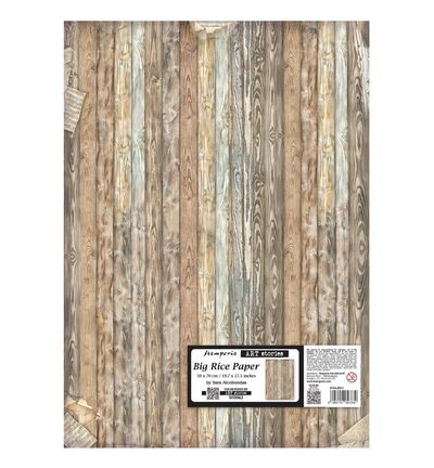 DFSAJB011 - Stamperia - Stamperia papier de riz 50x70 cm – Symphony motif bois - 