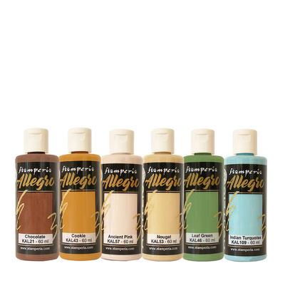 KALKIT74 - Stamperia - Stamperia set de peinture Allegro 6 couleurs – Symphony - 