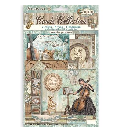 SBCARD44 - Stamperia - Stamperia set de cartes – Symphony - 