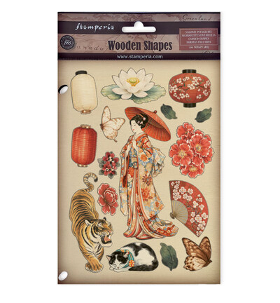 KLSP204 - Stamperia - Stamperia formes en bois A5 – Oriental Garden - 