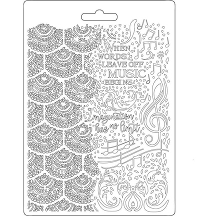 K3PTA539 - Stamperia - Stamperia Soft Mould Music - Music - 
