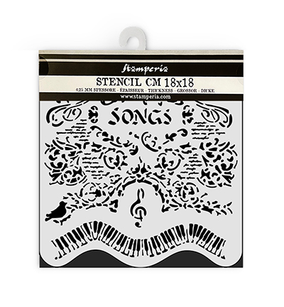 KSTDQ119 - Stamperia - Stamperia Thick stencil - Music - 