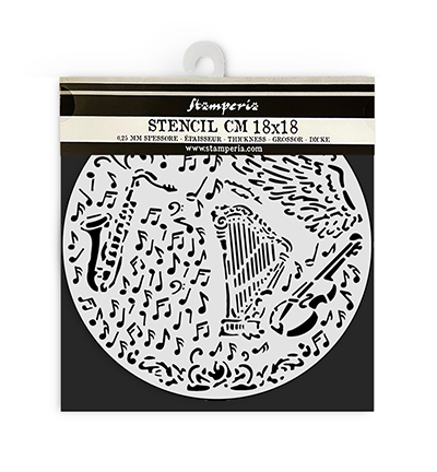 KSTDQ120 - Stamperia - Stamperia Thick stencil - Music - 